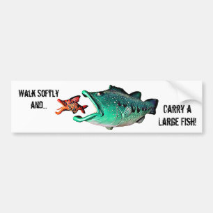 芸術家によるマイククウィン態度の魚 バンパーステッカー