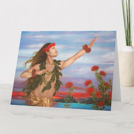 芸術家によるロリ地方Higgins "OhiaそしてLehua"。 8.5x11! カード (正面)