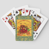 芸術家によるヴィンテージの駅馬車のトランプ トランプ (裏面)