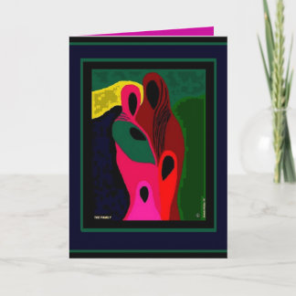 芸術家によるBrendaフィリップス家族の挨拶状 カード