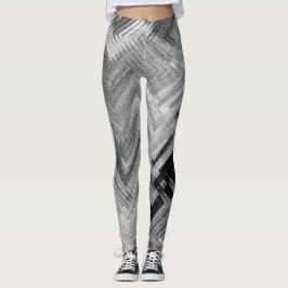 芸術家によるC.L.ブラウンブラシをかけられた鋼鉄レギンス レギンス