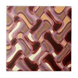 芸術家によるC.L.ブラウン港及びモモのセラミックタイル タイル