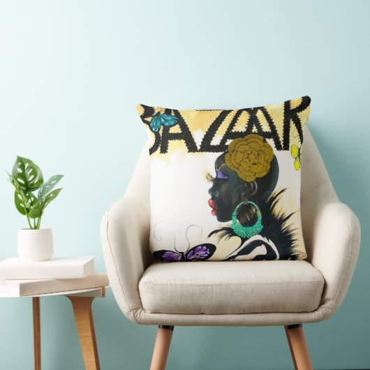 芸術家によるYvette Crocker装飾的な芸術の枕 クッション (椅子)