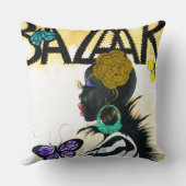 芸術家によるYvette Crocker装飾的な芸術の枕 クッション (裏面)