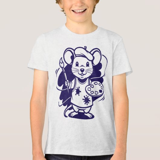 芸術家ねずみ トライブレンドＴシャツ (正面)