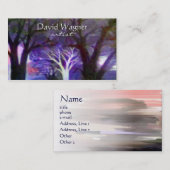 芸術家のカスタムな名刺のテンプレート 名刺 (正面/裏面)