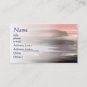 芸術家のカスタムな名刺のテンプレート 名刺 (裏面)