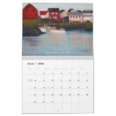 芸術家のカレンダーの目を通して見たアイスランド カレンダー (3月 2026)