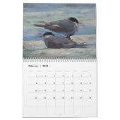 芸術家のカレンダーの目を通して見たアイスランド カレンダー (2月 2026)