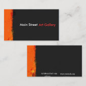 芸術家のギャラリーの水彩画Splatは抽象芸術をはねかけます 名刺 (正面/裏面)