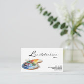 芸術家のスタジオの芸術の引くことの学校教師のパレットカード 名刺 (スタンド正面)