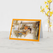 芸術家のスタジオ カード (黄色い花)