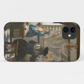 芸術家のスタジオ、c.1665-66 (キャンバスの油) Case-Mate iPhoneケース (裏面(横))