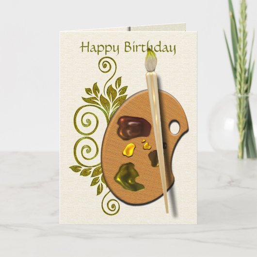 芸術家のパレット カード (正面)