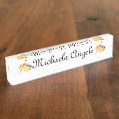 芸術家のパレット デスクネームプレート (側面)