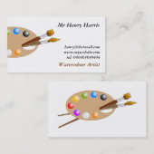 芸術家のパレット 名刺 (正面/裏面)