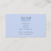 芸術家のブラシに元の美容師をデザイン構成して下さい 名刺 (裏面)