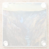 芸術家のポイントからの滝を下げて下さい ガラスコースター (裏面)