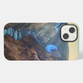 芸術家のポイントからの滝を下げて下さい iPhoneケース (裏面横)