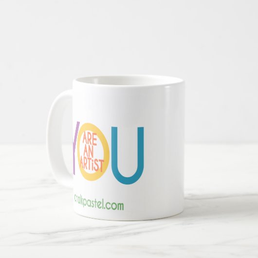 芸術家のマグです コーヒーマグカップ (正面左)