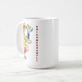 芸術家のマグのChicomexochtliのパトロンの神 コーヒーマグカップ (正面左)