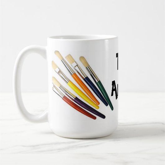 芸術家のマグ コーヒーマグカップ (左)