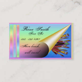 芸術家の名刺のテンプレート 名刺