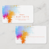 芸術家の名刺の丸かど 名刺 (正面/裏面)