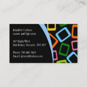 芸術家の名刺を構成して下さい 名刺 (裏面)