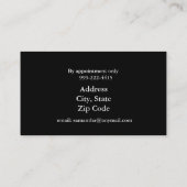 芸術家の名刺を構成して下さい 名刺 (裏面)