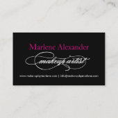 芸術家の名刺を構成して下さい 名刺 (裏面)