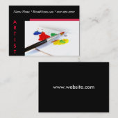 芸術家の名刺 名刺 (正面/裏面)