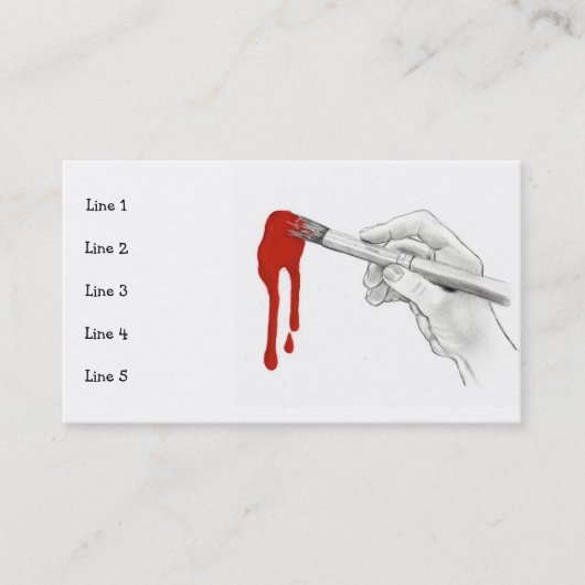 芸術家の名刺 名刺 (正面)