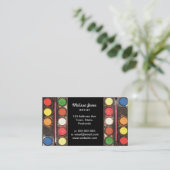 芸術家の多彩なペンキの絵の具箱 名刺 (スタンド正面)