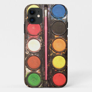 芸術家の多彩なペンキの絵の具箱 iPhone 11 ケース