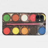 芸術家の多彩なペンキの絵の具箱 Case-Mate iPhoneケース (裏面(横))