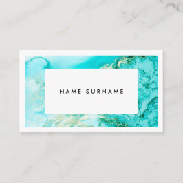 芸術家の大理石の真新しい金ゴールドの水彩画の名刺 名刺