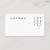 芸術家の大理石の真新しい金ゴールドの水彩画の名刺 名刺 (裏面)