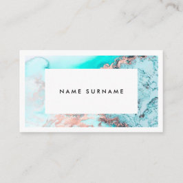 芸術家の大理石の金ゴールドの水彩画の名刺 名刺