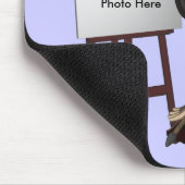 芸術家の女の子のイーゼルのマウスパッド マウスパッド (コーナー)