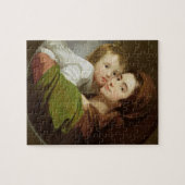 芸術家の妻、エリザベスおよび彼らの息子Raphae ジグソーパズル (横)