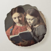 芸術家の姉妹Signeおよびアンリエット ラウンドクッション (裏面)