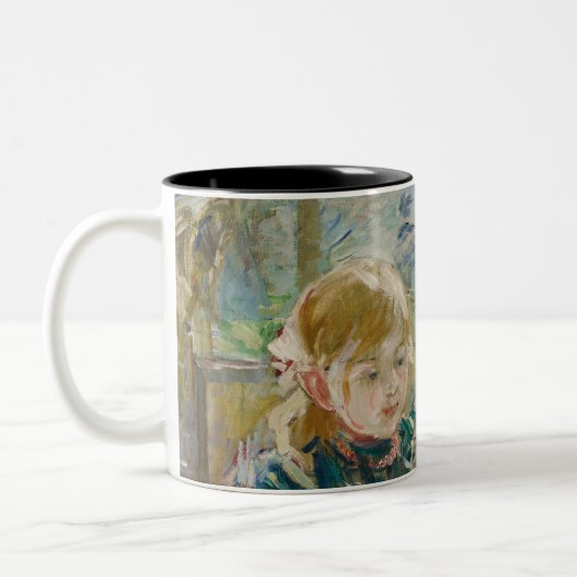 芸術家の娘、彼女の乳母を持つジュリー、 ツートーンマグカップ (左)