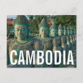 芸術家の彫刻のクローズアップ ポストカード (正面)