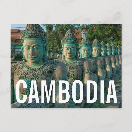 芸術家の彫刻のクローズアップ ポストカード (正面)