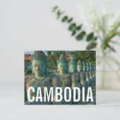 芸術家の彫刻のクローズアップ ポストカード (スタンド正面)