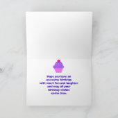 芸術家の水彩画のペンキのパレットのハッピーバースデー カード (内部)