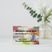 芸術家の用具の写真撮影 名刺 (スタンド正面)