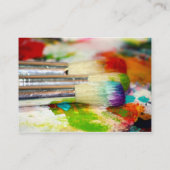 芸術家の用具の写真撮影 名刺 (裏面)