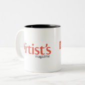 芸術家の雑誌のツートーンマグ ツートーンマグカップ (正面左)